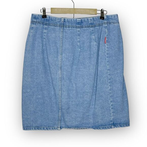 Invisible Brand Denim Jean Fitted Cotton Pencil Skirt Women’s Plus Size 20 - Picture 2 of 11